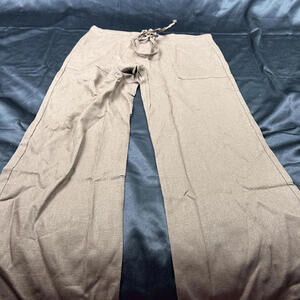 Chadwicks Womens Dark Brown Drawstring Pants Size S Petite